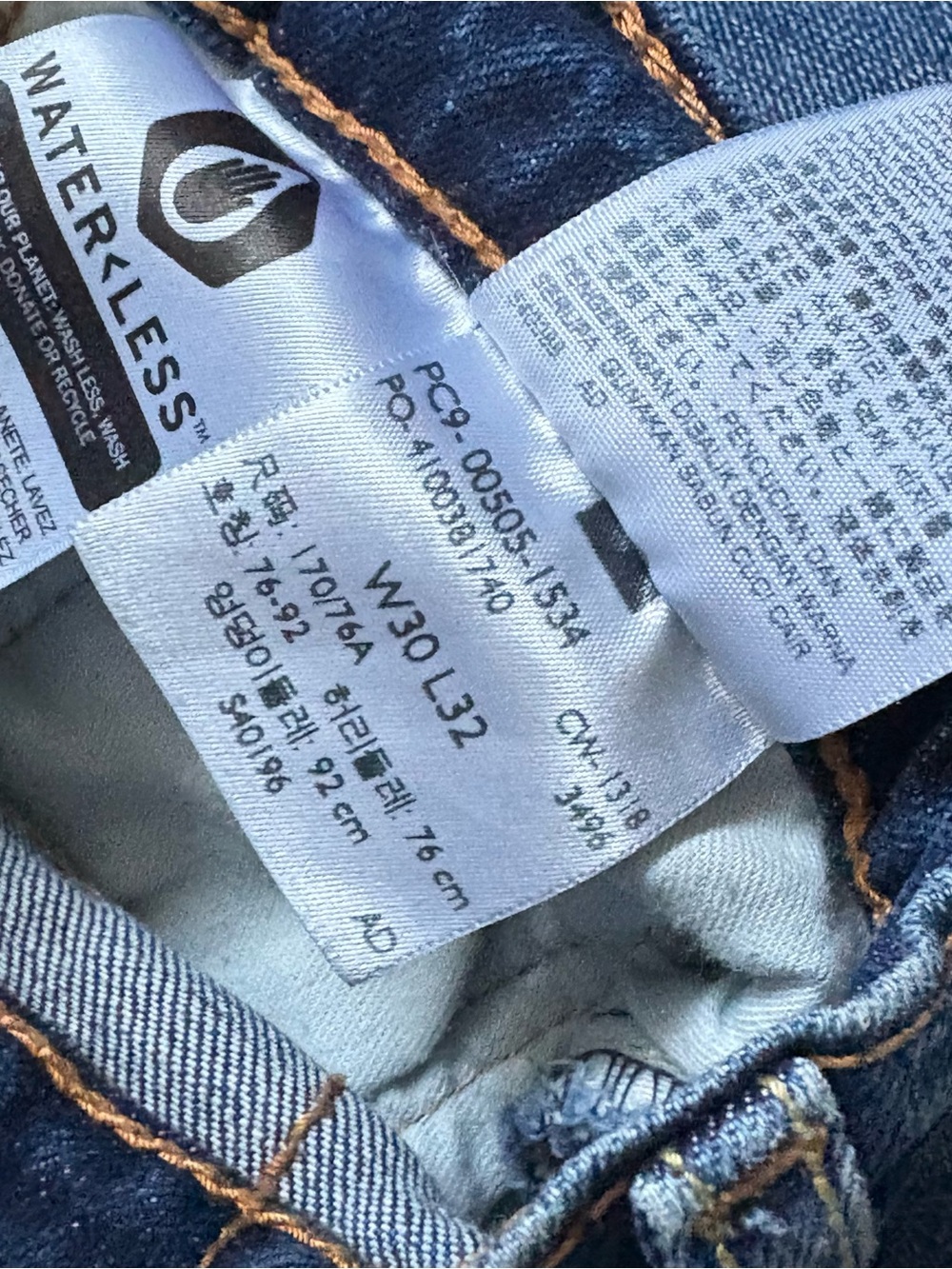 Levis 505 Regular Fit Straight Leg Jeans Mens 30x32 Blue Denim - Picture 3 of 5
